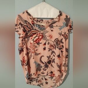 Loft pink floral top